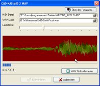 Screenshot von MID zu WAV 1.0.